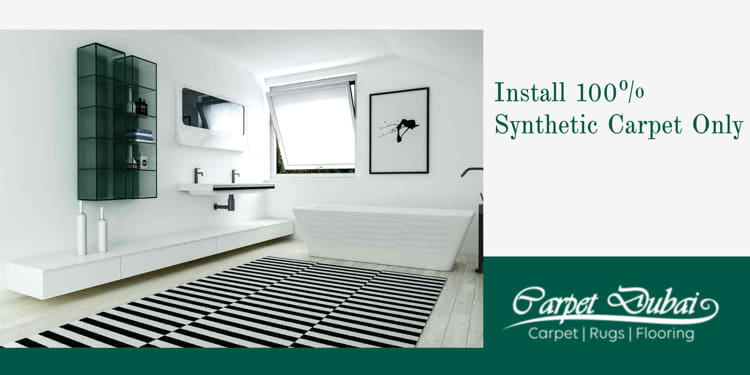 Install 100% Synthetic Carpet Only