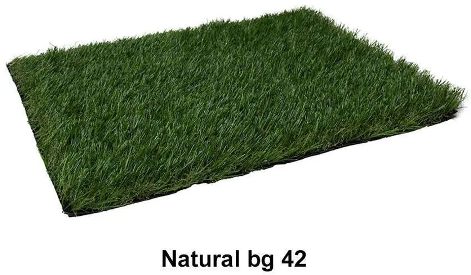 Natural BG 42 artificial grass with a realistic look and soft texture, perfect for enhancing outdoor areas.
