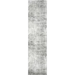 Abstract Grey Distressed Carpet