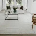 Elliot Bianca Geometric Textured White Carpet