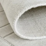 Elliot Bianca Geometric Textured White Carpet