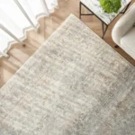 Faded Beige Distressed Carpet