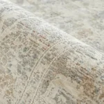 Faded Beige Distressed Carpet