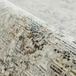 Gold And Grey Abstract Carpet