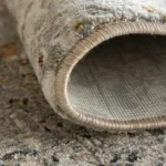 Gold And Grey Abstract Carpet