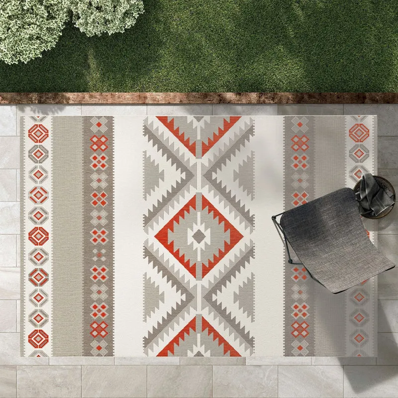 Karat Outdoor Carpet Rug Check 2 Colours