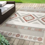 Karat Outdoor Carpet Rug Check 2 Colours