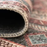 Ornate Border Diamond Pattern Carpet