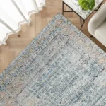 Repeating Medallion Faded Carpet