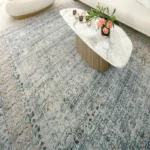 Repeating Medallion Faded Carpet