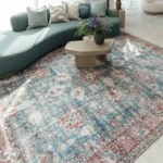 Traditional Medallion Faded Carpet