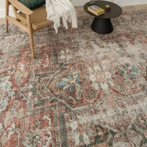 Traditional Medallion Patterned Carpet