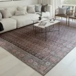 Traditional Repeating Pattern Maroon-red Carpet