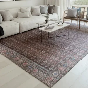 Traditional Repeating Pattern Maroon-red Carpet