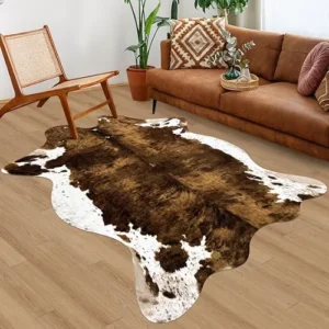 Cow Print Rug Faux Animal Print Area Rug