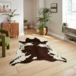 Faux Fur Cow Print Rug