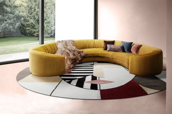 Stylish Round Carpets For Living Room