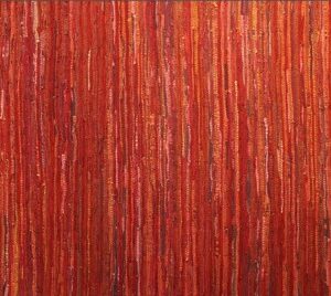 LR-09 Multi Red Leather Rugs - Carpet Dubai