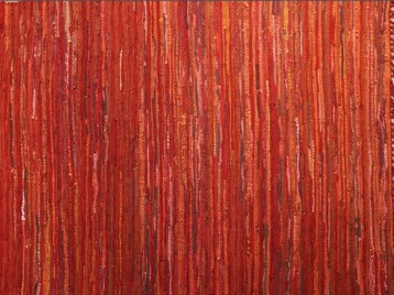 LR-09 Multi Red Leather Rugs - Carpet Dubai