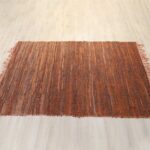 LR-10 Red Leather Rugs - Carpet Dubai
