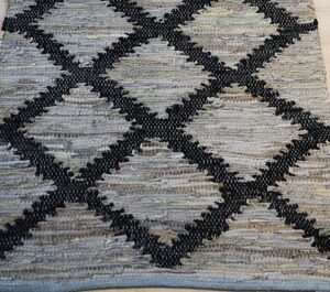 LR-24 Pattern Blue +Black Rugs
