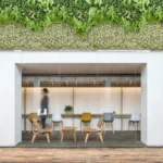 Pergola White Green Wall Panel