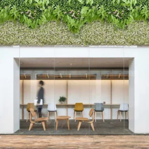 Pergola White Green Wall Panel