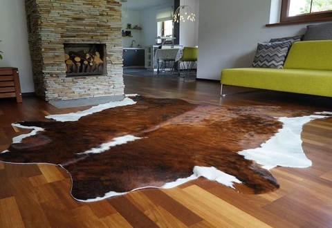 White Belly Cowhide Rug