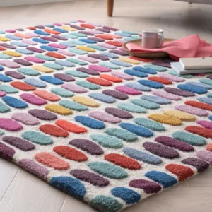 Hand-drawn Lines Swirl Carpet Dubai 3