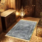 Luxury Flannel Prayer Mat – Silvery Gray