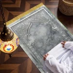 Luxury Flannel Prayer Mat – Silvery Gray