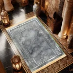 Luxury Flannel Prayer Mat – Silvery Gray