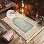 Muslim Prayer Rug Set – With Tasbih & Bag