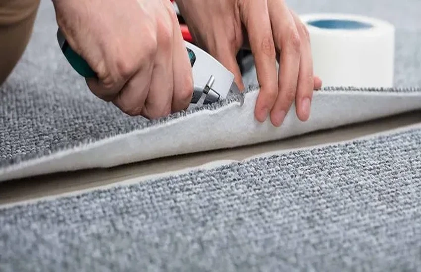 To calculate carpet square footage use this formula