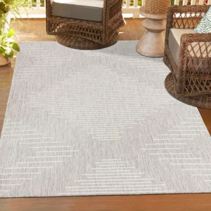 Ava-Mary Striped Outdoor Rug