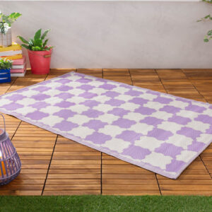 Check Outdoor Rugs Lilac