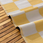 Checkerboard Outdoor Rugs Yellow
