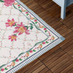 Claudia Floral Outdoor Rug – Candy Red