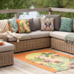 Cockatoo Outdoor Rug Orange