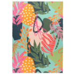 Coralina Outdoor Washable Rug Aqua Pink