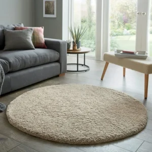 Cosy Soft Shaggy Round Rug