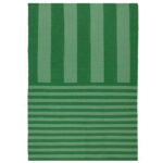 Deck Stripe Printed Indoor Outdoor Rugs Green