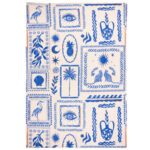 Frieze Outdoor Washable Rugs Blue