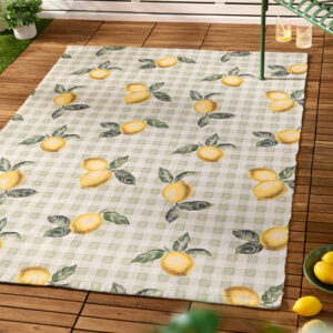 Fruits Lemons Rug – Sage