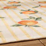 Fruits Oranges Outdoor Rug Yellow
