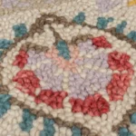 Hani Floral Wool Round Rug 133cm