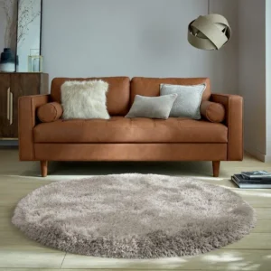Jewel Shaggy Round Rug Plush Pile