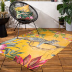 Leopard Outdoor Rug – Yellow