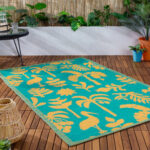 Marula Outdoor Rugs Yellow Teal