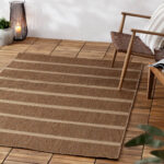 Tala Stripe Jute Indoor Outdoor Rug – Natural